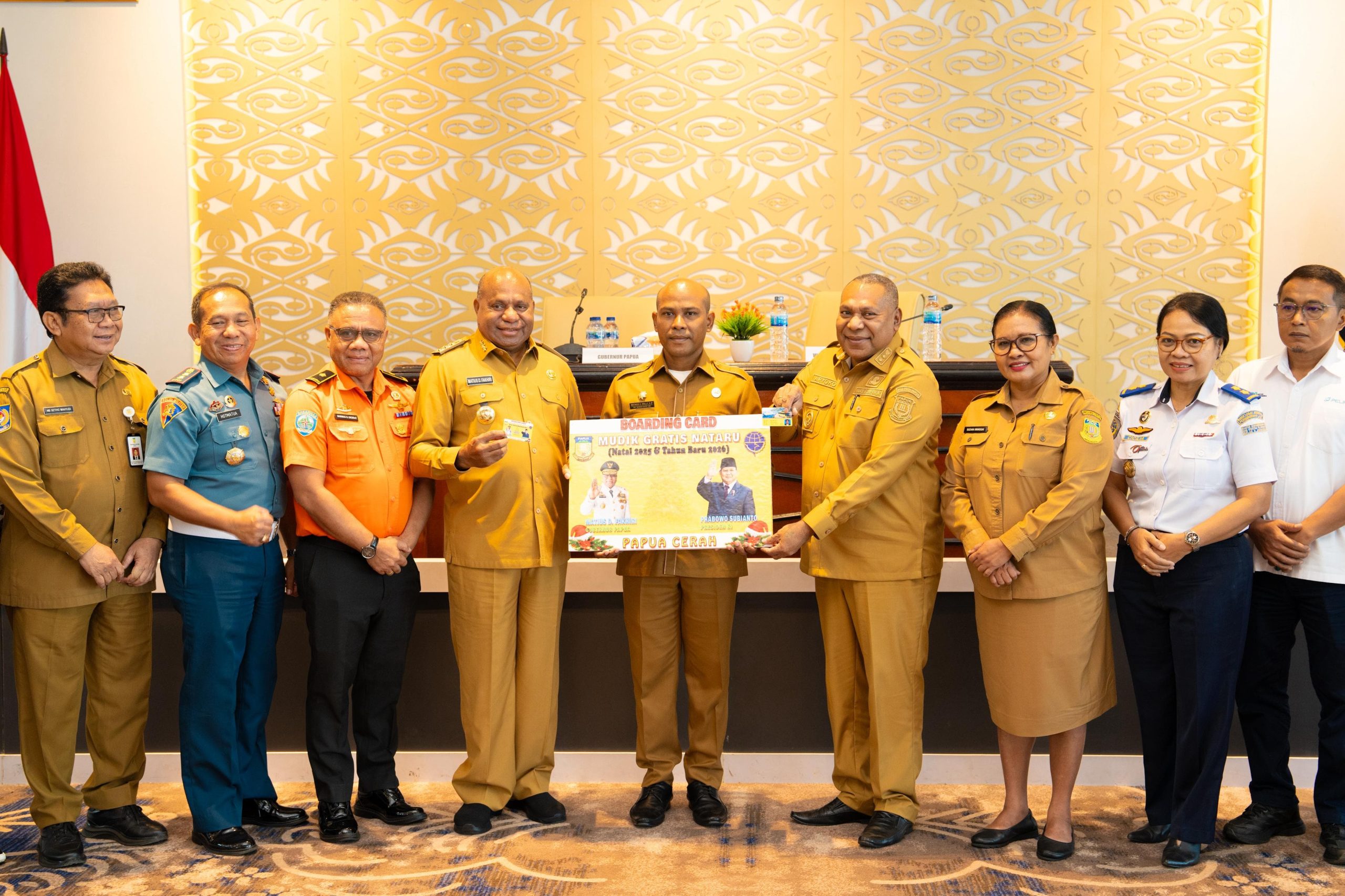 Peluncuran Program Tiket Gratis Nataru 2025/2026 oleh Gubernur Papua, Mathius D. Fakhiri